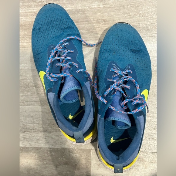 RARE Mens NIKE ODYSSEY REACT Green Volt blue Running Trainers sz 11 - Picture 4 of 5
